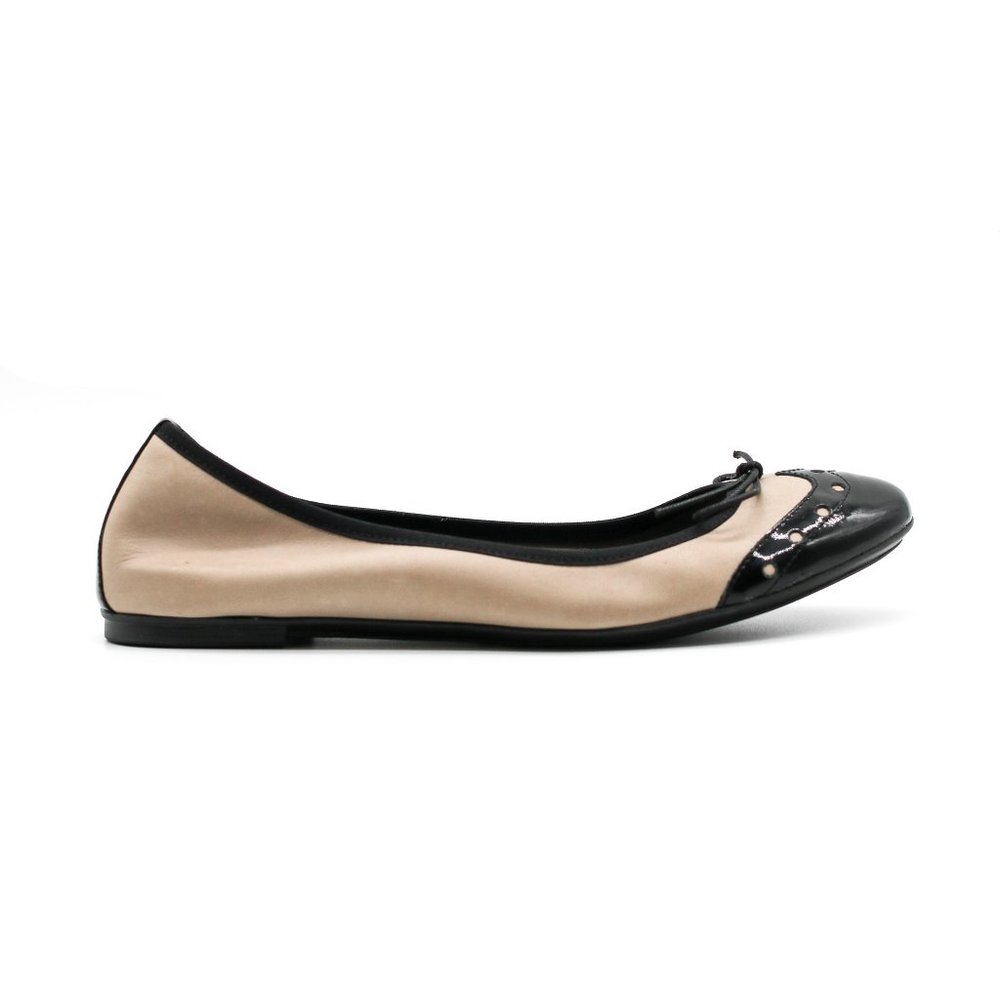 Beige Ballet Flats Minimalist Ballerina Shoes